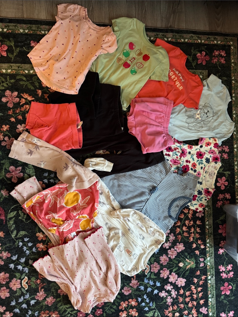 Cat & Jack Girls Pajama Mix in Pink, Green, Coral, Blue